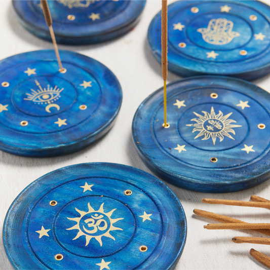 Røgelsesholder (Blå)