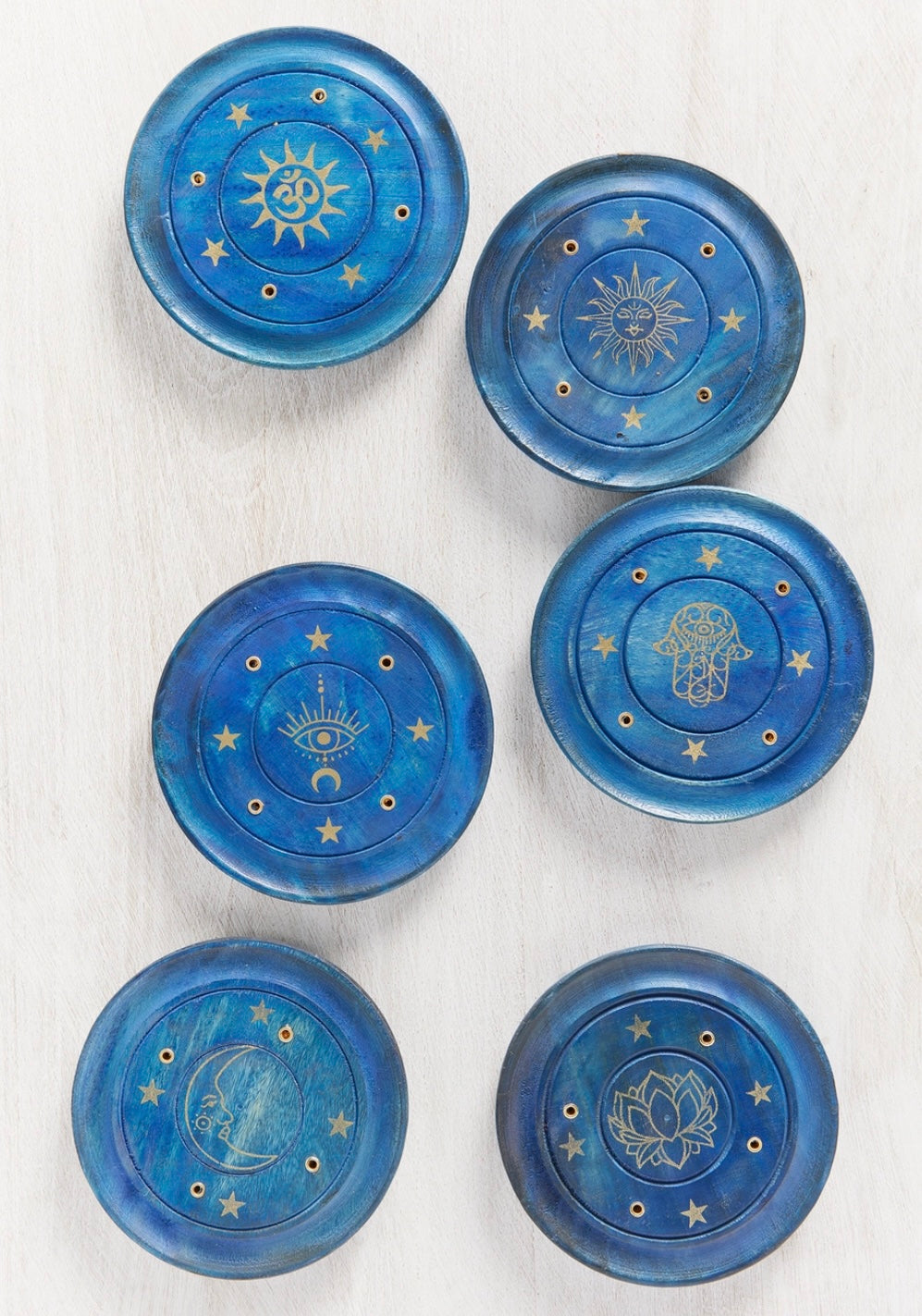 Røgelsesholder (Blå)