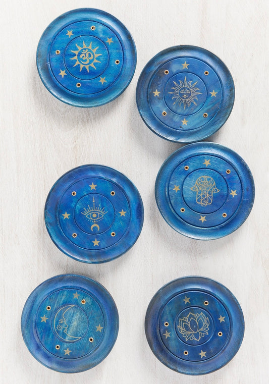 Røgelsesholder (Blå)